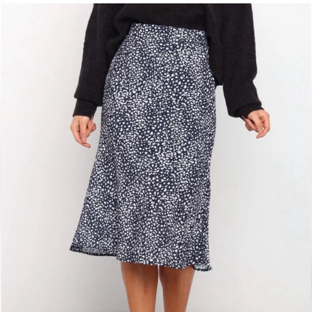 Petal & Pup Midi Cottagecore minimalist layering Navy Spring skirt